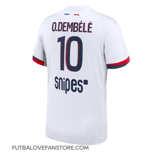 Paris Saint-Germain Ousmane Dembele #10 Vonkajší futbalový dres 2025-26 Krátky Rukáv Paris Saint-Germain Ousmane Dembele #10 Vonkajší futbalový dres 2025-26 Krátky Rukáv